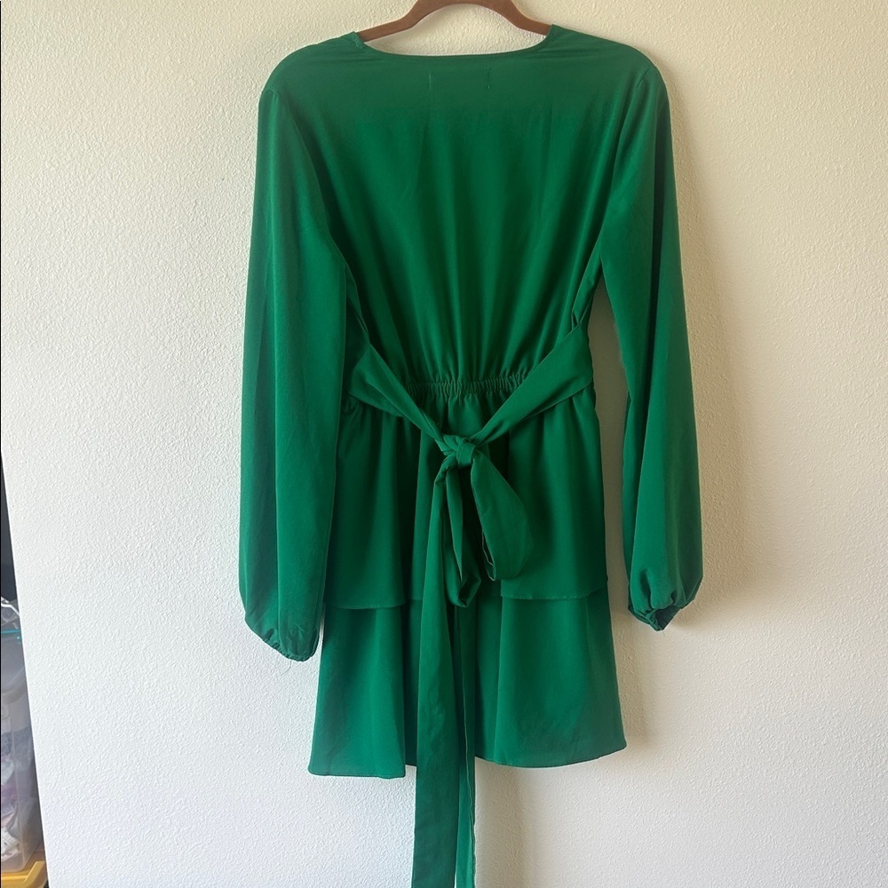 DO+BE Vibrant Green Long Sleeve Dress - Picture 4 of 4